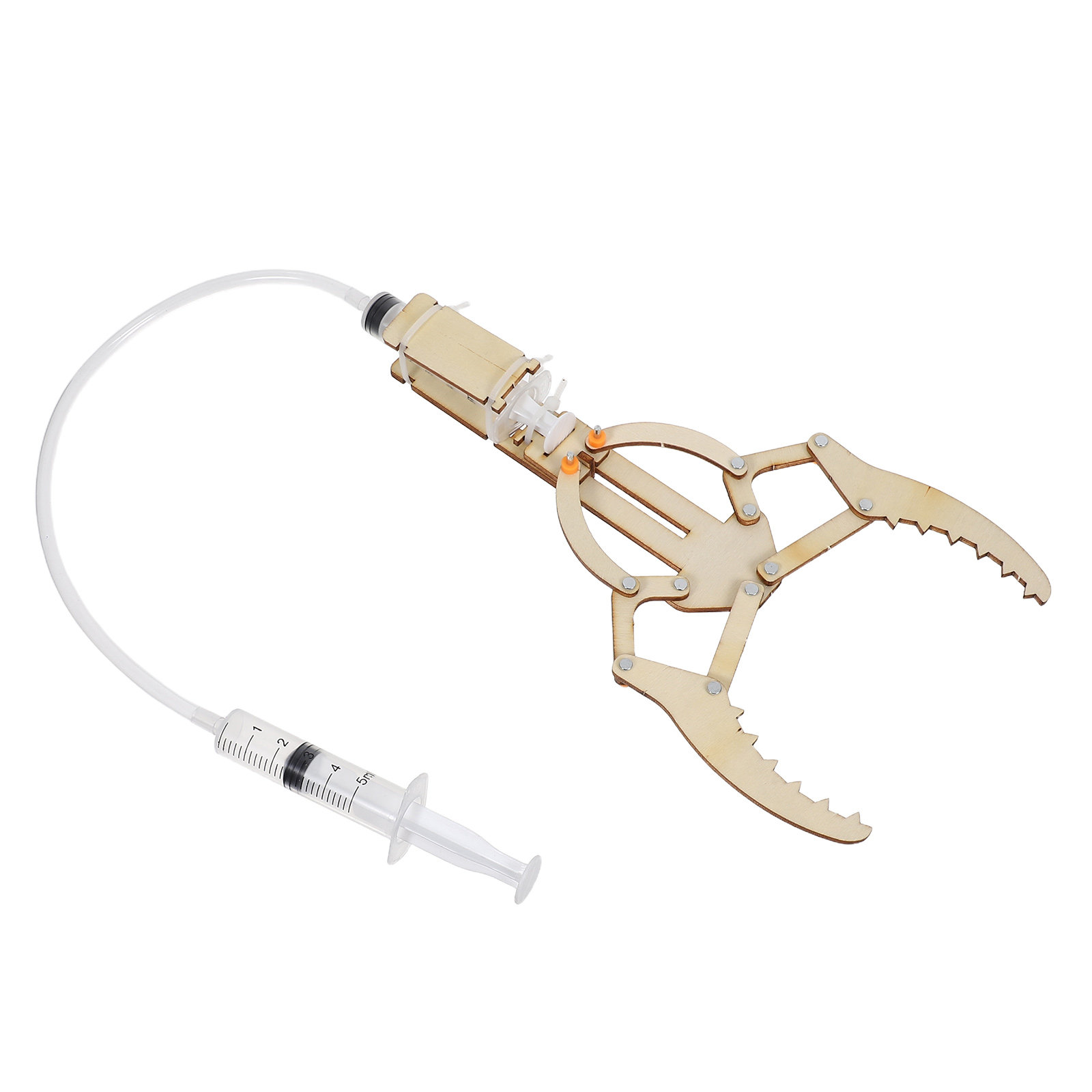 Stem Robotics Kit - DIY油圧ロボットアーム STEM エンジニアリングキット。子供向けの木製組み立てキットで、インタラクティブな学習を通じて機械ロボットの知識を深めることができます。