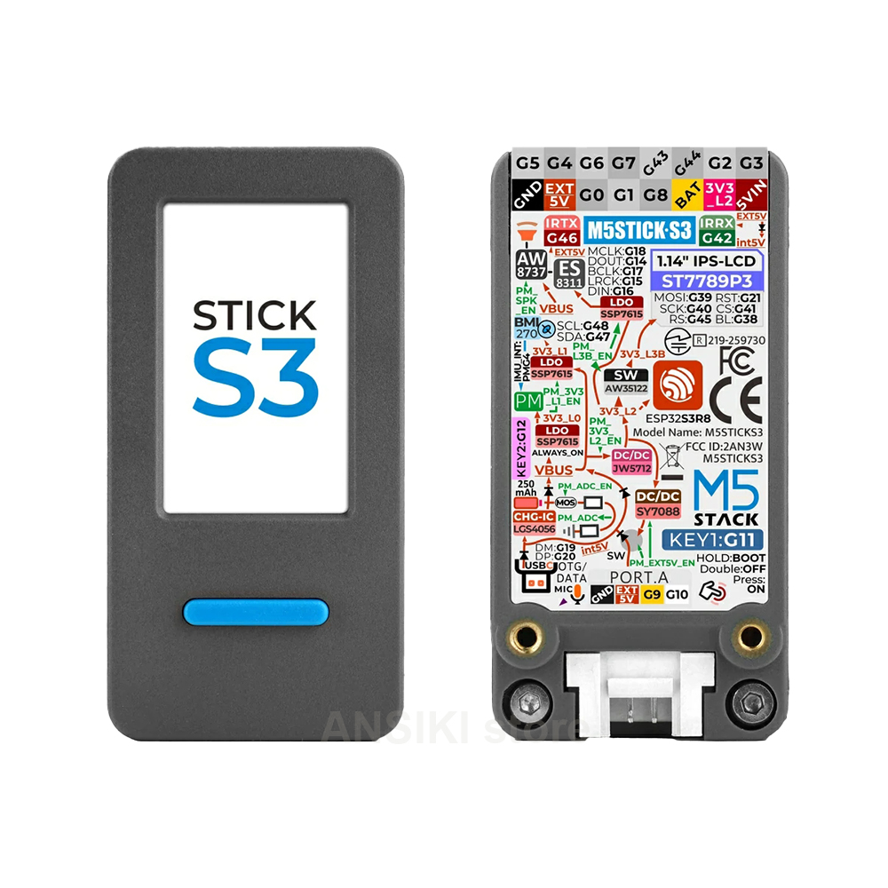 Electronics Project Kit - M5Stack M5StickS3 ESP32-S3 IoT開発キット、IoT制御スマートホームアプリケーション用の画面付きポータブルキット