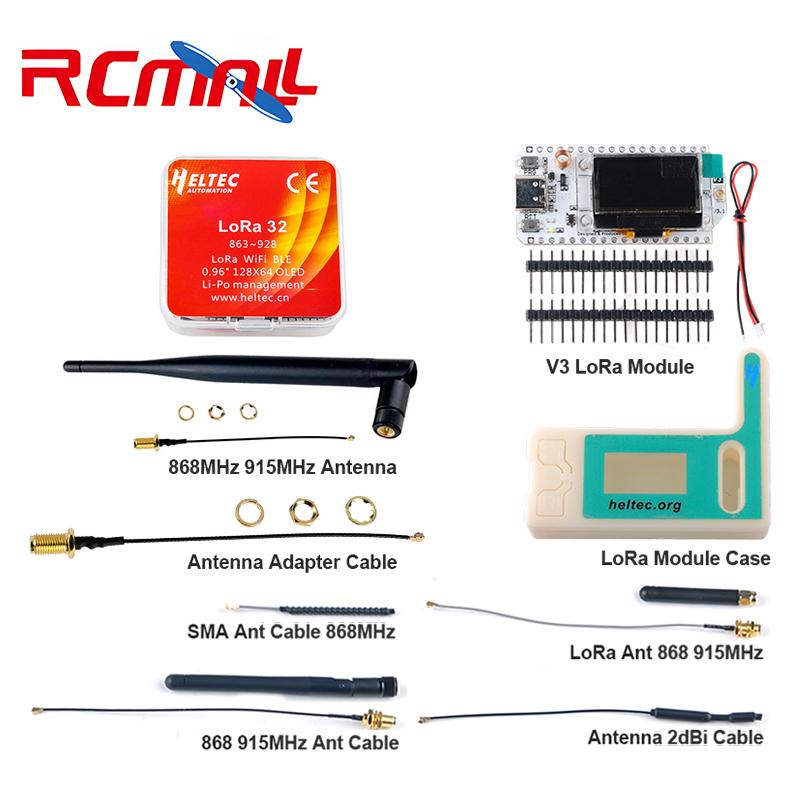 Microcontroller Kit - 868MHz/915MHz LoRaアンテナキット。5dBi、SMAオスコネクタ、U.FLケーブル、トランシーバーボード、シェルボックス、ケース。マイクロコントローラーのセットアップ用。