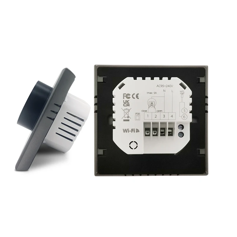 Wifi Thermostat - 在庫あり Tuyaノブサーモスタット 床暖房コントローラー プログラム可能なWifiスマートサーモスタット 給湯器用