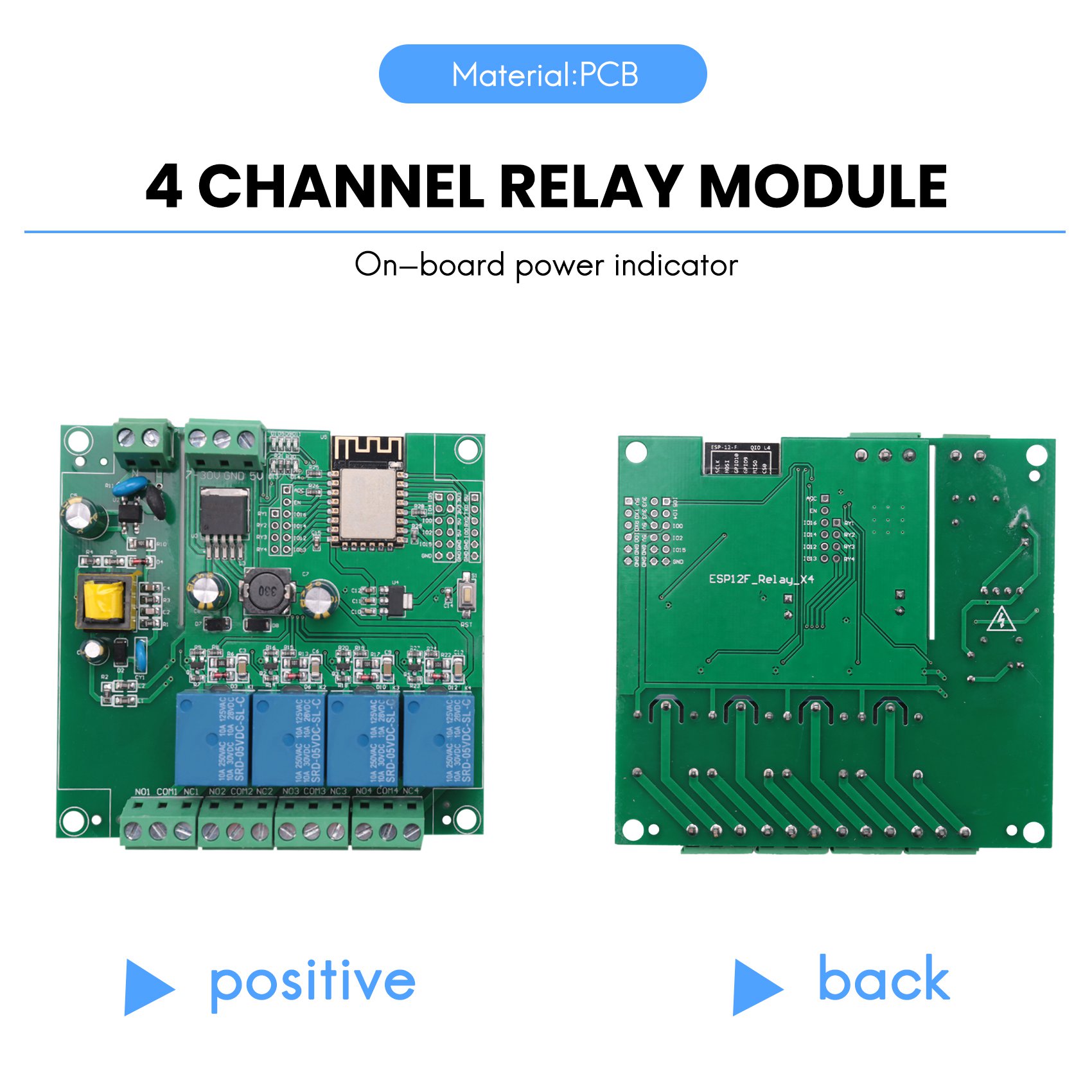 Esp8266 Relay Module - SCLS ESP8266 ワイヤレス WIFI 4 チャンネルリレーモジュール