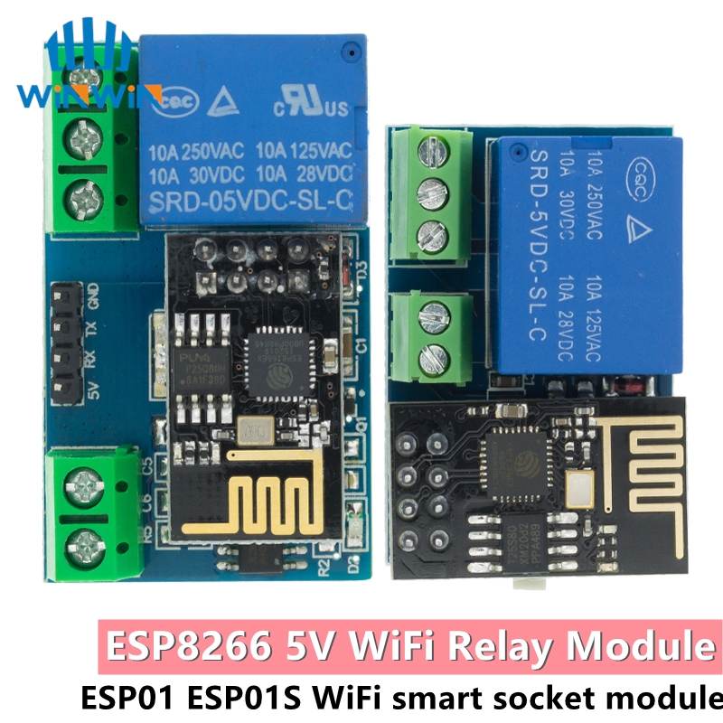 Esp8266 Relay Module - Arduino-Wifiリレーモジュール,スマートホーム,リモコン,電話アプリケーション,ワイヤレス,5v,esp8266,ESP-01, ESP-01S,ardino