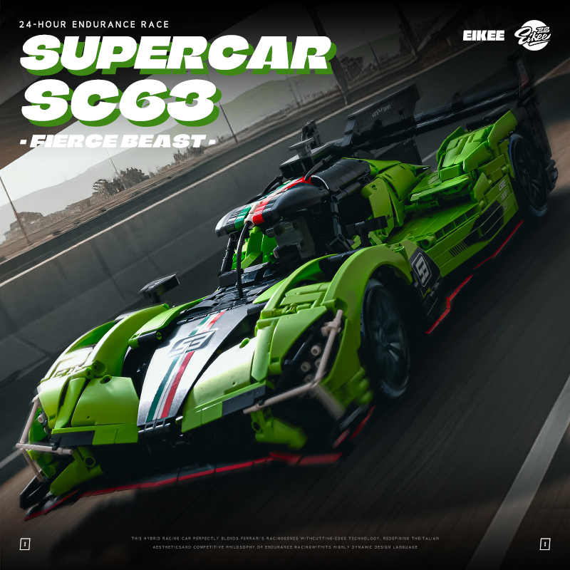 Stem Robotics Kit - MOC ランボルギーニ SC63 WEC & IMSA