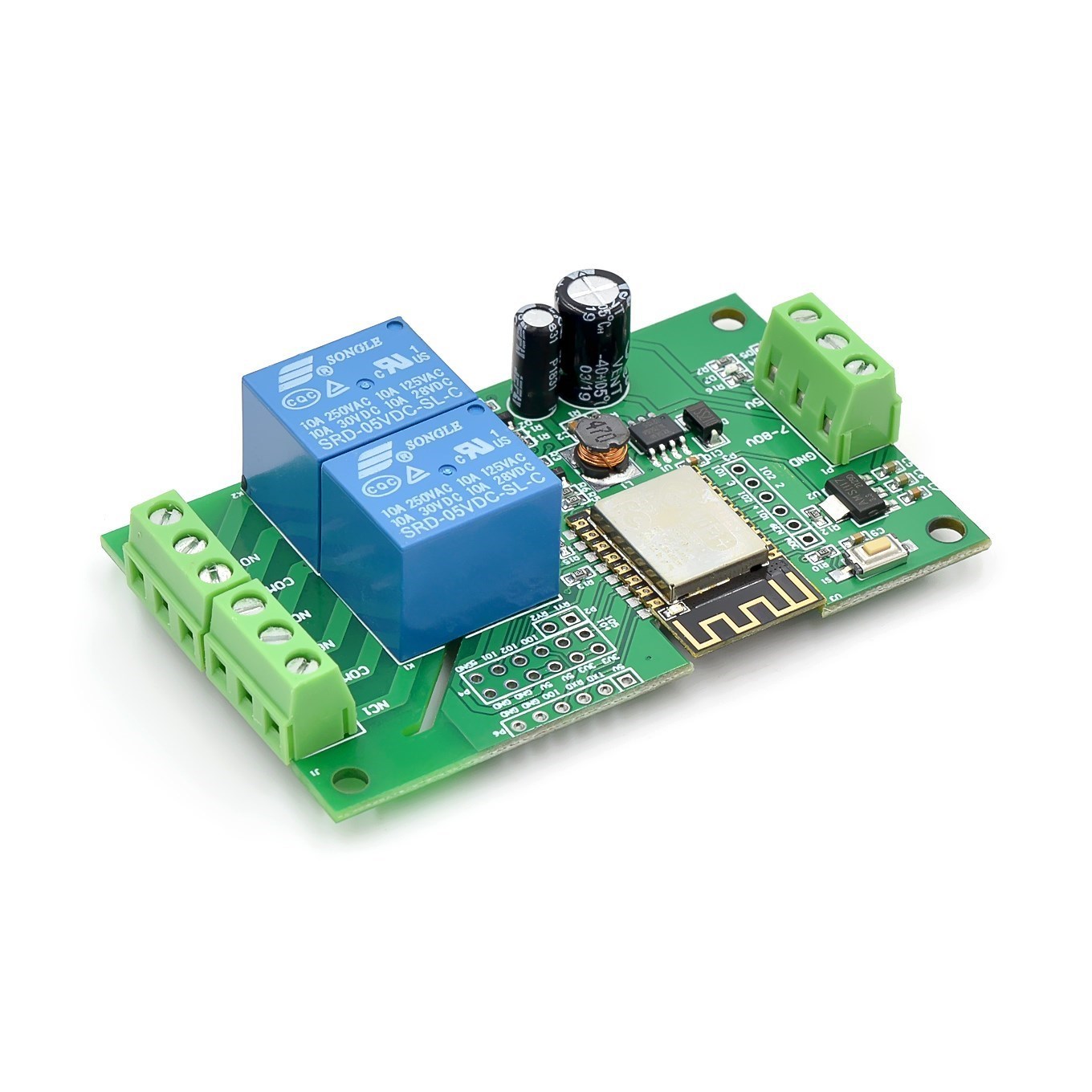 Esp8266 Relay Module - Wi-Fiリレーモジュール,ワイヤレス,iotスマートホームアプリケーション用ESP-12F DC5V-80v