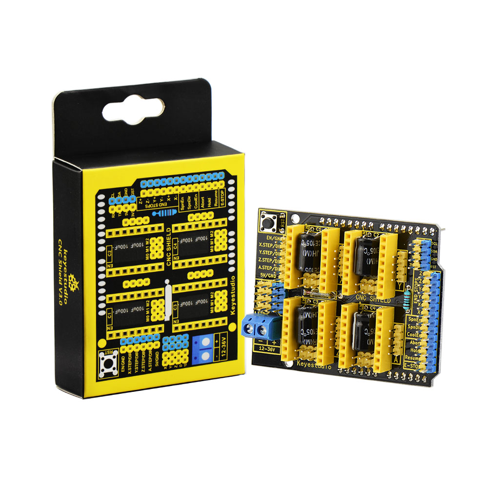 Esp32 Smart Home Kit - Keyestudio-arduino CNC用シールドv3/v4,arduino unor3およびarduino nanoと互換性のある彫刻機用のシールドボード