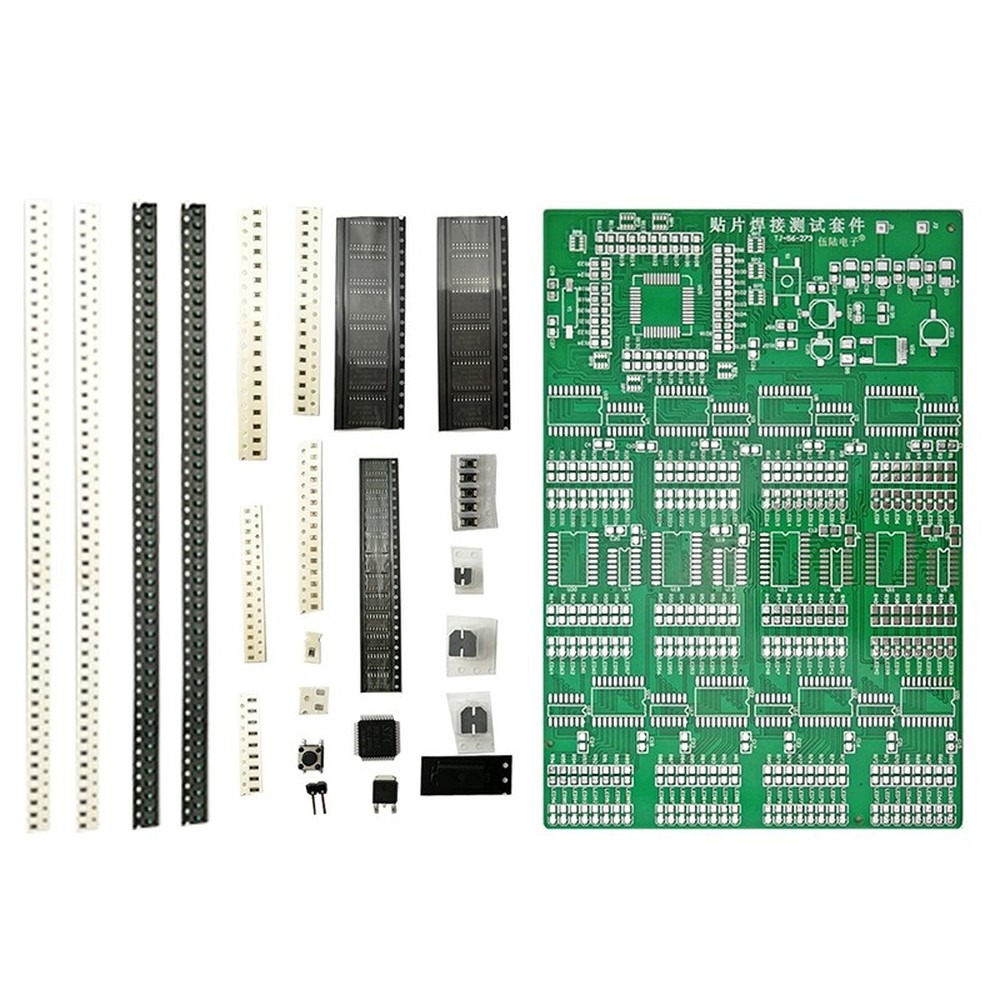 SMTはんだ付けトレーニング練習ボード 300 SMD部品  - Electronics Project Kit のレビューと価格