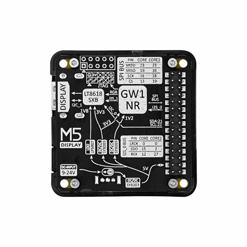 M5スタックの公式表示モジュール13.2 - Electronics Project Kit のレビューと価格