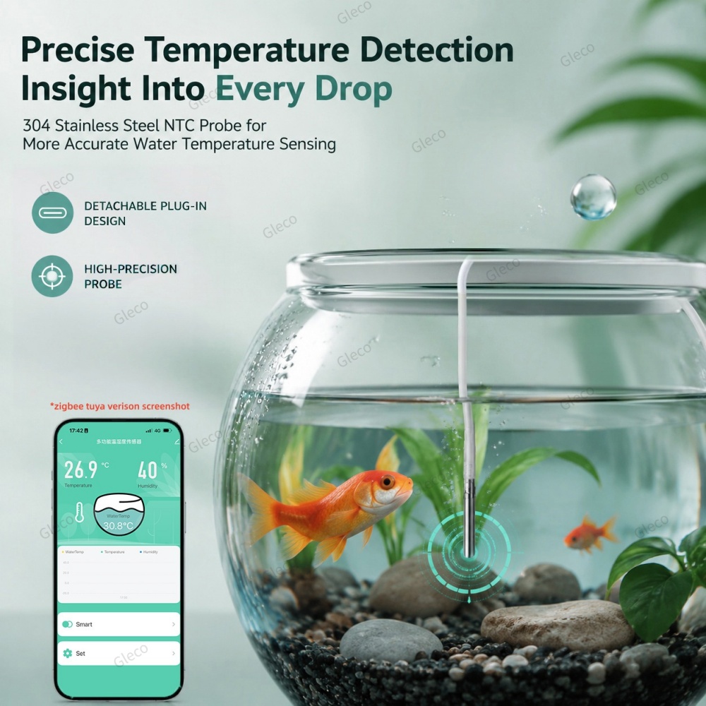 Zigbee NTC温度・湿度センサー、防水仕様、外部プロー - Smart Home Automation Kit のレビューと価格