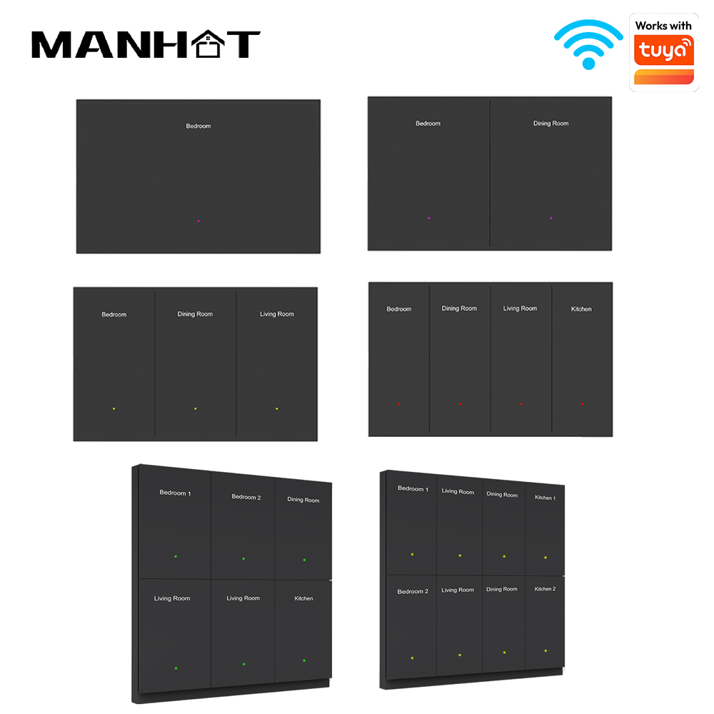 Manhot Wi-Fi対応 スマートDIY名前表示スイッチ - Smart Light Switch Wifi のレビューと価格
