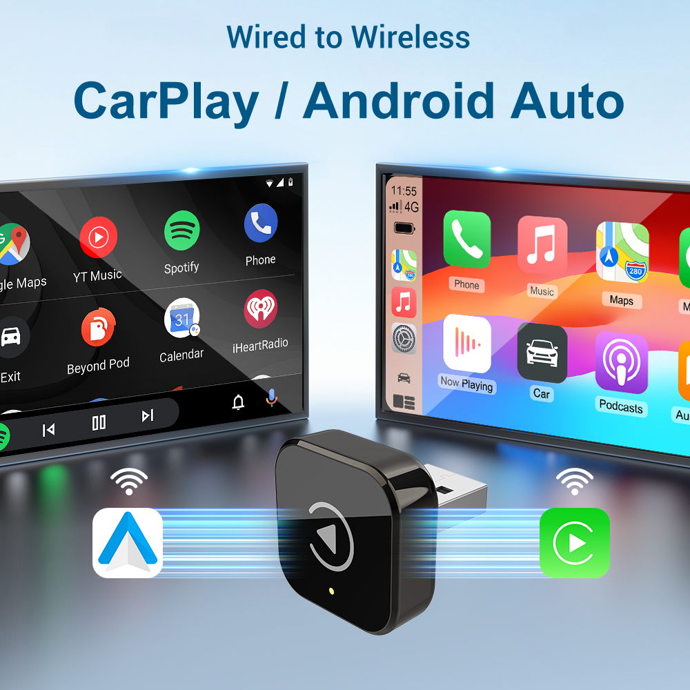 ワイヤレスCarPlayアダプター Android Auto - Wifi Smart Plug のレビューと価格
