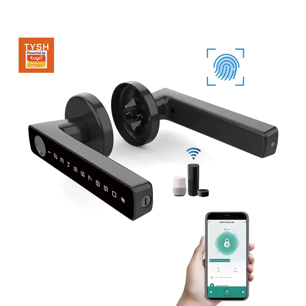 TYSH Tuyaスマート自動セキュリティ生体認証指紋ハンド - Smart Door Lock Wifi のレビューと価格