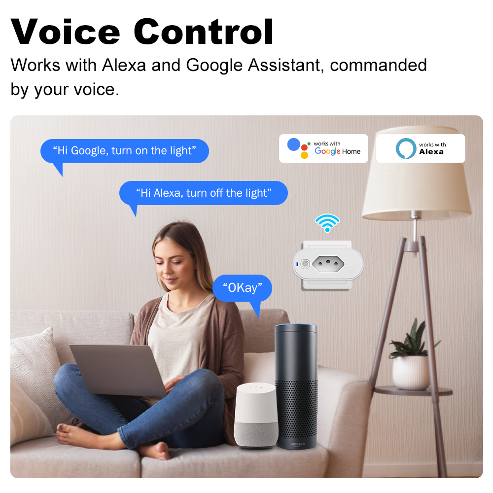 ブラジル製 Wi-Fi スマートプラグ 16A。アプリによる - Wifi Smart Plug のレビューと価格