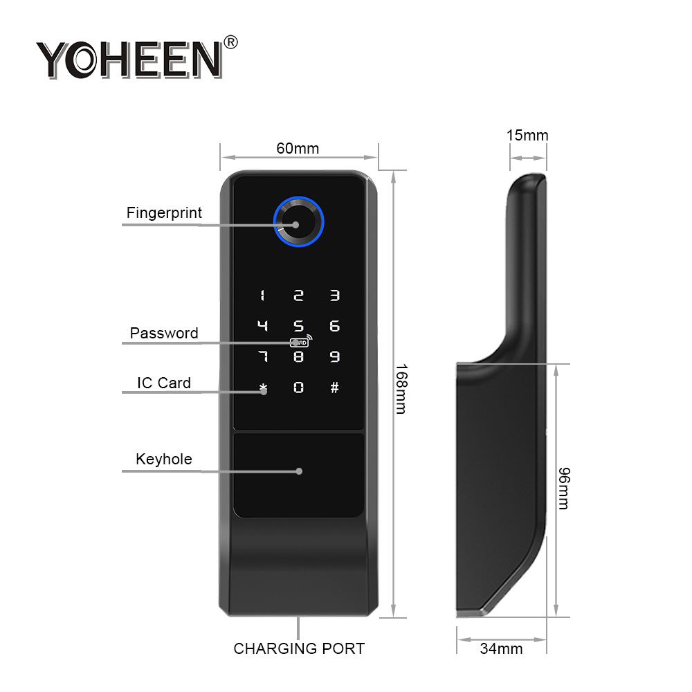 防水Tuyaアプリ対応WiFiロック 両面電子指紋スマートド - Smart Door Lock Wifi のレビューと価格