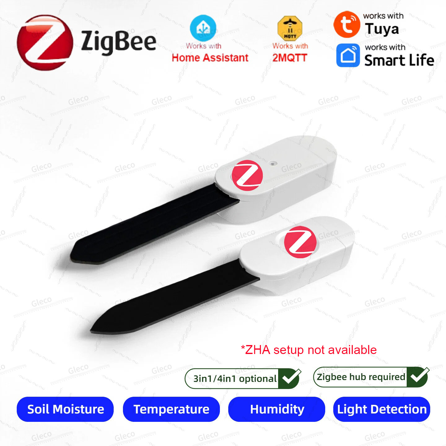 Zigbee 土壌水分センサーメーター温度湿度肥沃度光テスタ - Smart Home Automation Kit のレビューと価格