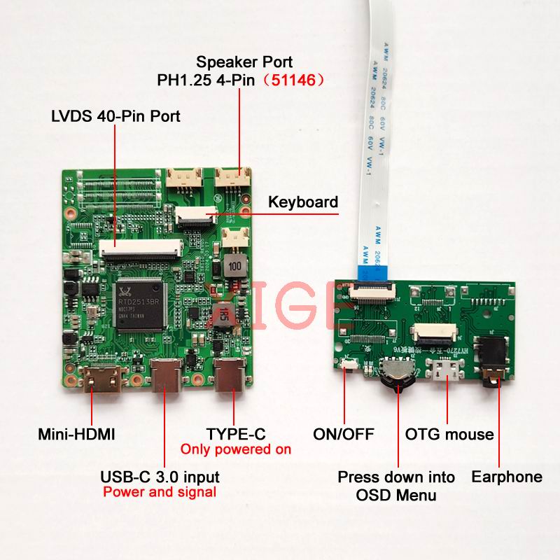 ミニHDMIコントローラーボードキット,ラップトップモニター - Microcontroller Kit のレビューと価格