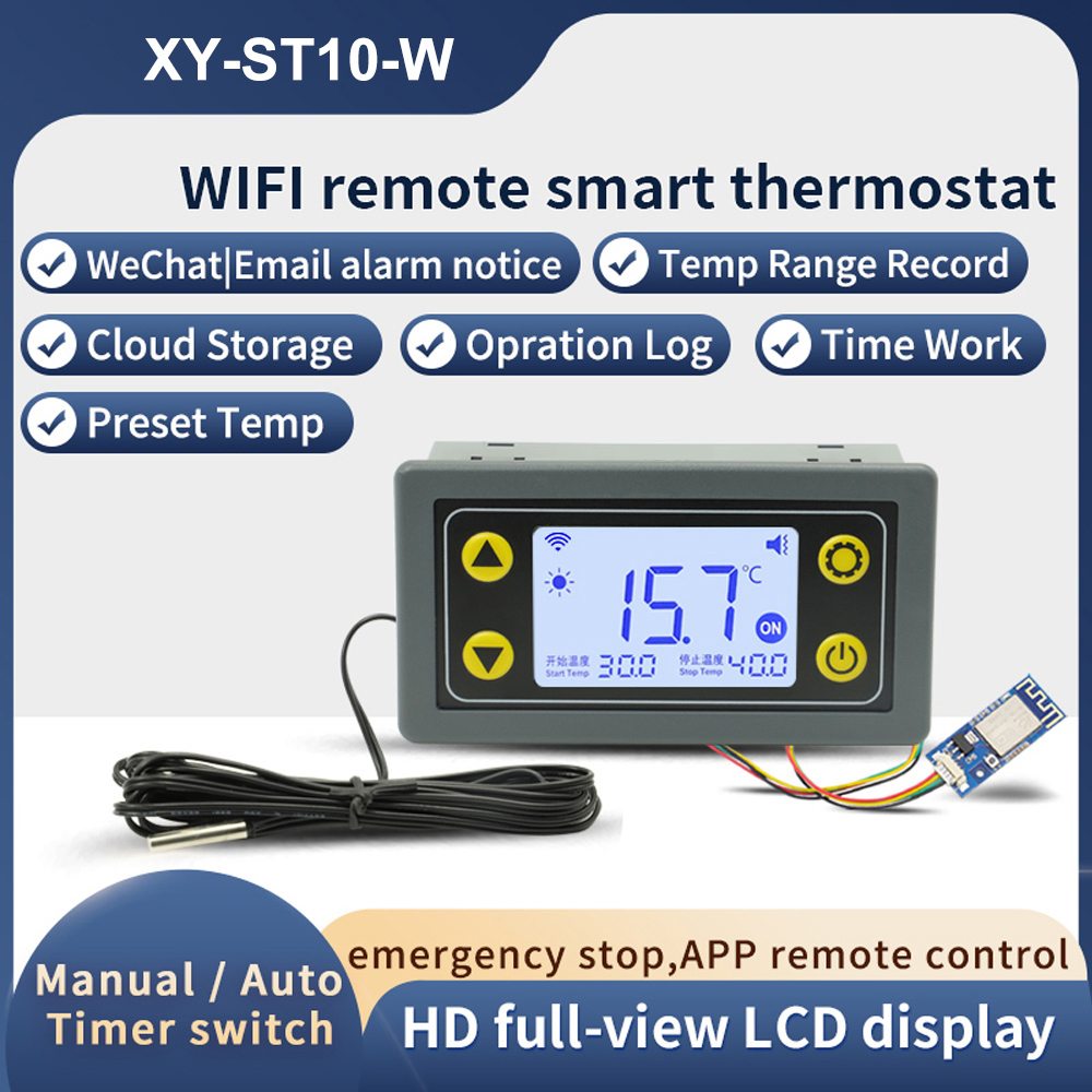 デジタルディスプレイサーモスタット温度コントローラー,wi- - Wifi Thermostat のレビューと価格