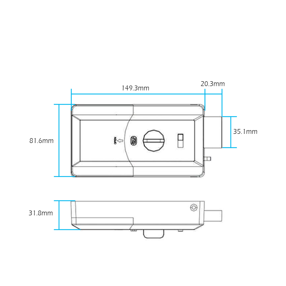 防水スマートドアリムロック、 bluetooth アプリ r - Smart Door Lock Wifi のレビューと価格