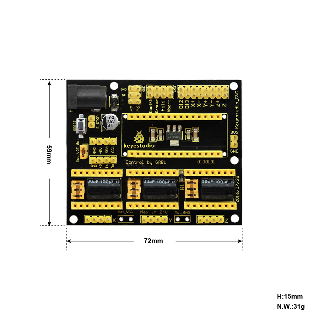 Keyestudio-arduino CNC用シールドv3/ - Esp32 Smart Home Kit のレビューと価格
