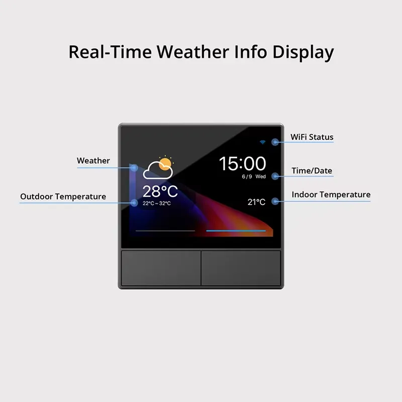 欧州連合NSPanelスマートシーンウォールスイッチタッチス - Wifi Thermostat のレビューと価格